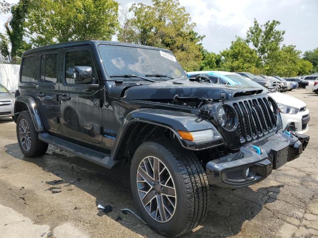 1C4JJXP64NW117072 - 2022 JEEP WRANGLER U SAHARA 4XE BLACK photo 4