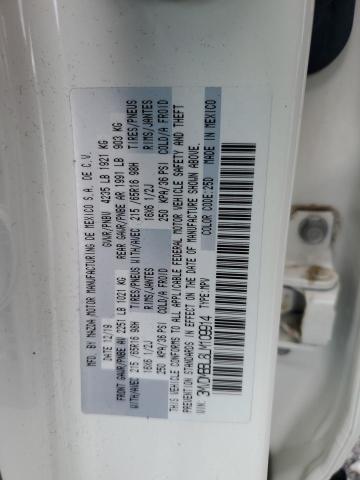 3MVDMBBL8LM109914 - 2020 MAZDA CX-30 WHITE photo 13