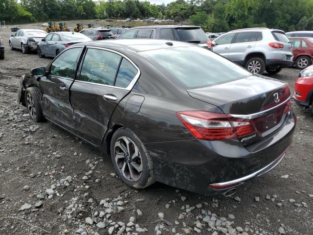 1HGCR3F82GA029359 - 2016 HONDA ACCORD EXL BLACK photo 2