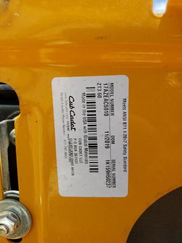 1K159H50237 - 2021 OTHER LAWN MOWER YELLOW photo 10
