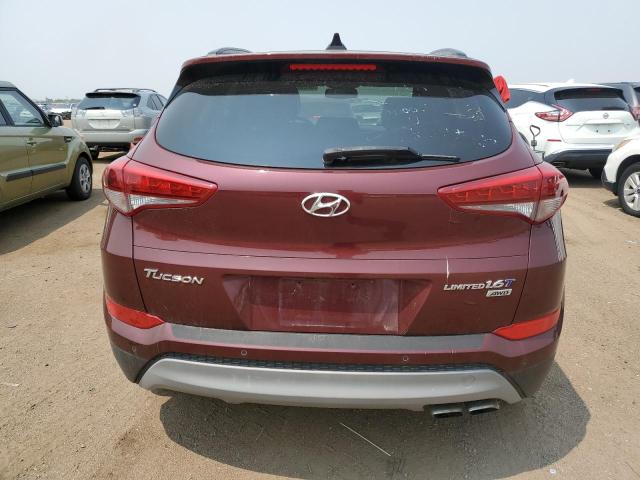 KM8J3CA26HU475164 - 2017 HYUNDAI TUCSON LIMITED MAROON photo 6