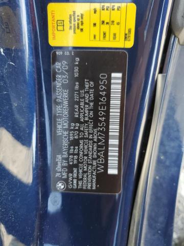 WBALM73549E164950 - 2009 BMW Z4 SDRIVE35I BLUE photo 13