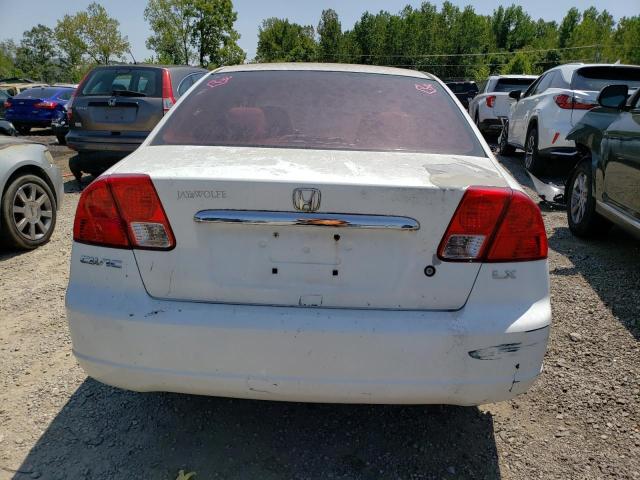 1HGES16583L028870 - 2003 HONDA CIVIC LX WHITE photo 6