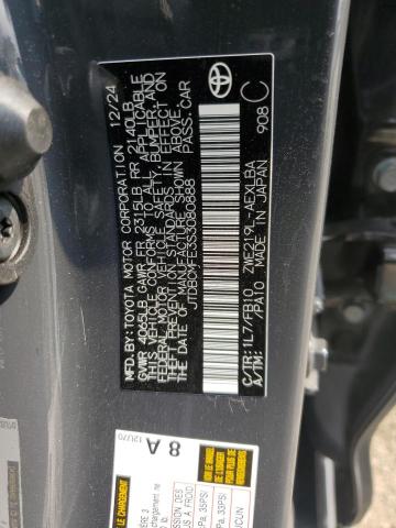 JTDBCMFE3S3080888 - 2025 TOYOTA COROLLA LE CHARCOAL photo 12