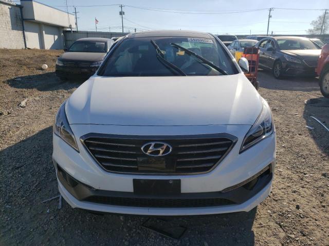 5NPE34AB6FH113290 - 2015 HYUNDAI SONATA SPORT WHITE photo 5