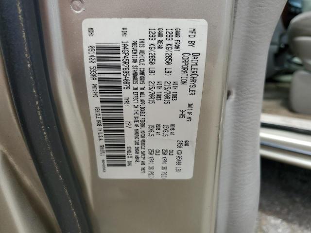 1A4GP45R76B540879 - 2006 CHRYSLER TOWN & COU Bej foto 13