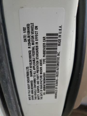 4S3BH675926642531 - 2002 SUBARU LEGACY OUTBACK AWP 白色 照片 12