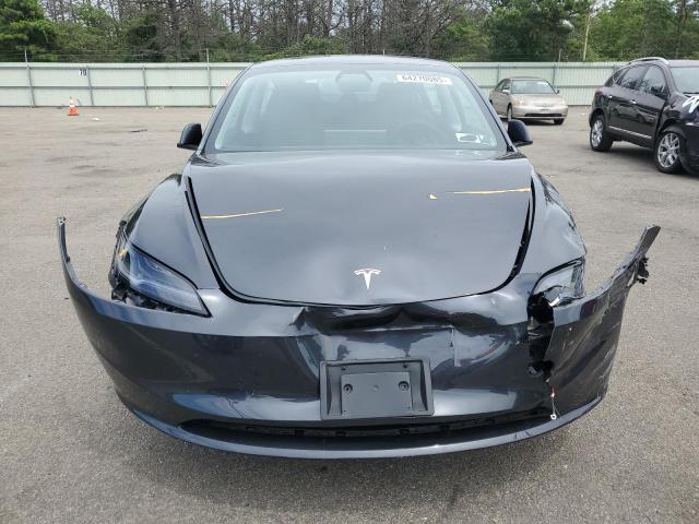 5YJ3E1EA0SF981490 - 2025 TESLA MODEL 3 GRAY photo 5