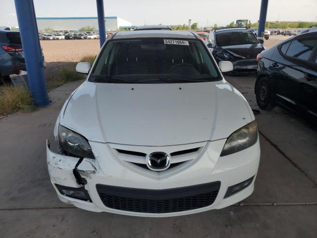 JM1BK323681777672 - 2008 MAZDA 3 S WHITE photo 5