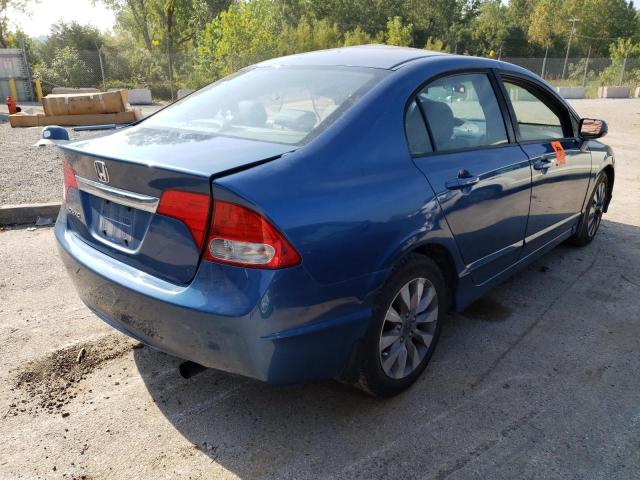 19XFA1F85AE008081 - 2010 HONDA CIVIC EX BLUE photo 3