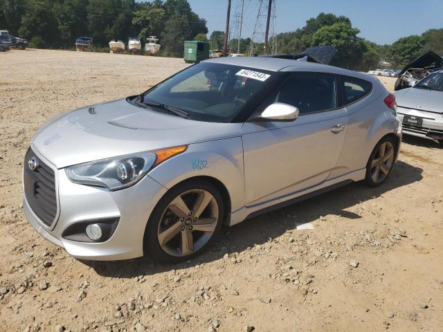 KMHTC6AE7DU118767 - 2013 HYUNDAI VELOSTER TURBO SILVER photo 1