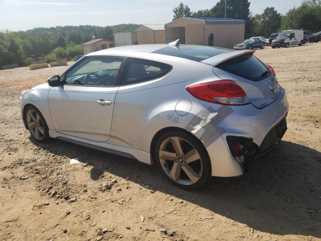 KMHTC6AE7DU118767 - 2013 HYUNDAI VELOSTER TURBO SILVER photo 2