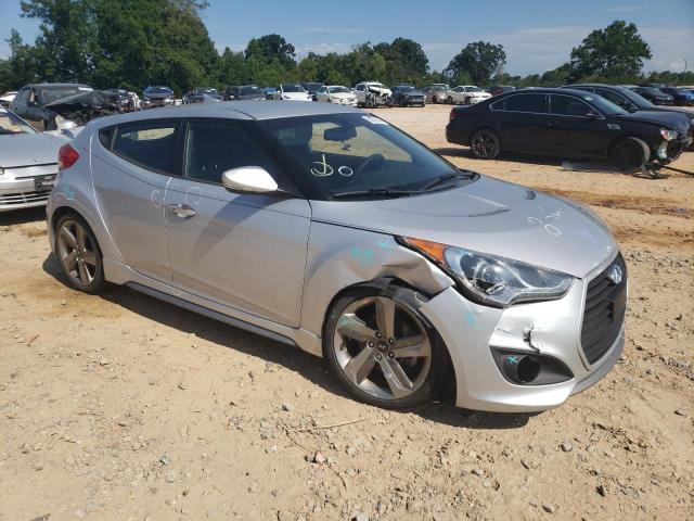 KMHTC6AE7DU118767 - 2013 HYUNDAI VELOSTER TURBO SILVER photo 4