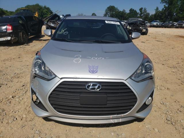 KMHTC6AE7DU118767 - 2013 HYUNDAI VELOSTER TURBO SILVER photo 5