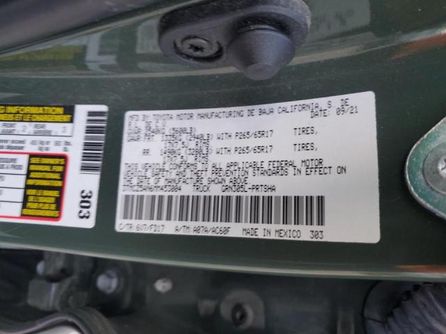 3TMCZ5AN6MM453004 - 2021 TOYOTA TACOMA DOUBLE CAB 绿色 照片 13