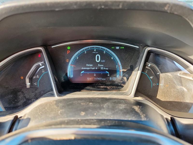 2HGFC2F85JH527458 - 2018 HONDA CIVIC EX رمادي صورة 9