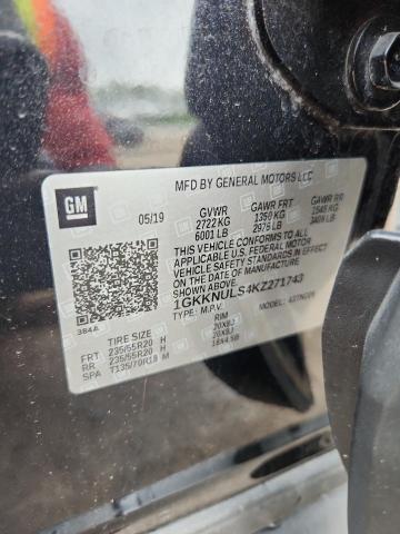 1GKKNULS4KZ271743 - 2019 GMC ACADIA SLT-1 BLACK photo 13