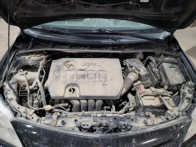 5YFBU4EE3CP037496 - 2012 TOYOTA COROLLA BASE BLACK photo 7