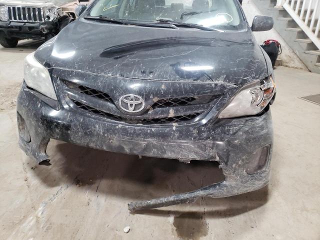 5YFBU4EE3CP037496 - 2012 TOYOTA COROLLA BASE BLACK photo 9
