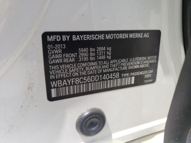 WBAYF8C56DD140458 - 2013 BMW 750 LXI WHITE photo 12