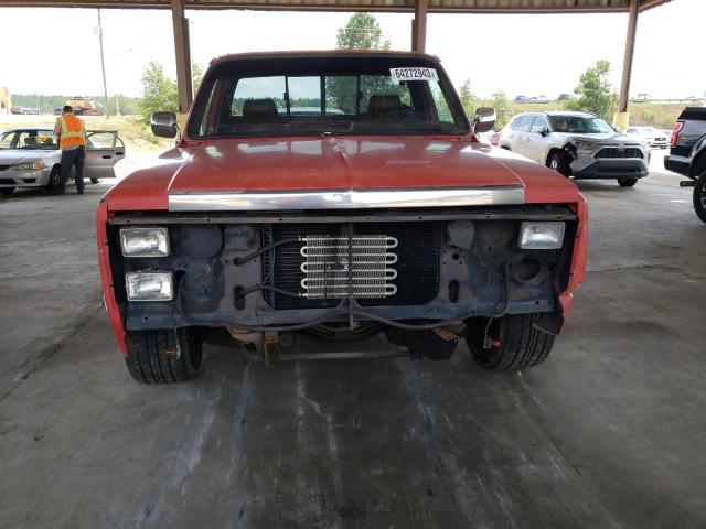 1GCDR14H9HF346828 - 1987 CHEVROLET R10 RED photo 5