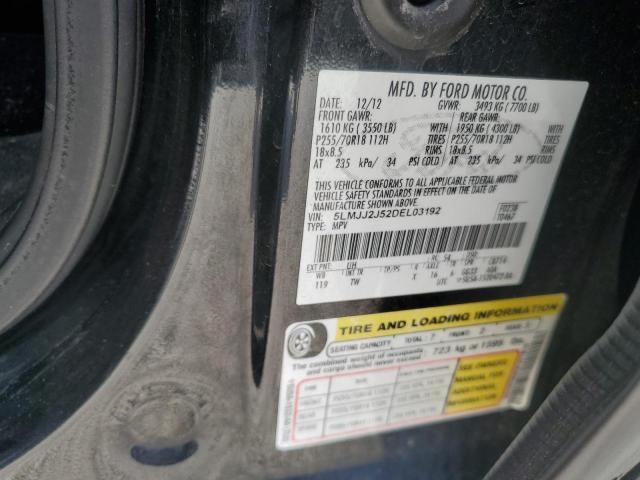 5LMJJ2J52DEL03192 - 2013 LINCOLN NAVIGATOR შავი ფოტო 13