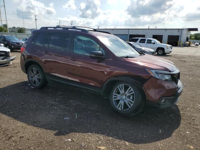 5FNYF8H56MB038839 - 2021 HONDA PASSPORT EXL 勃艮第红 照片 4