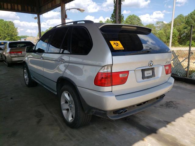 5UXFB53516LV21016 - 2006 BMW X5 4.4I SILVER photo 2