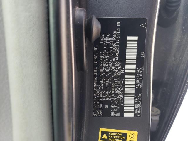 5TDZA3EH7CS020672 - 2012 TOYOTA HIGHLANDER BASE 灰色 照片 13