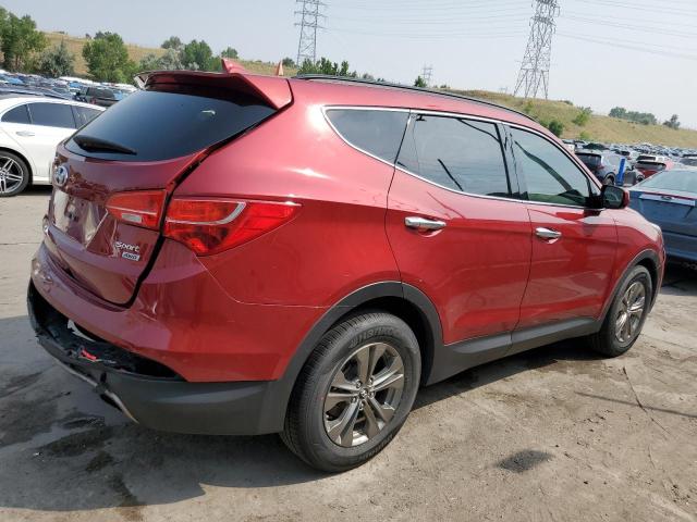 5XYZUDLB9EG165255 - 2014 HYUNDAI SANTA FE S RED photo 3