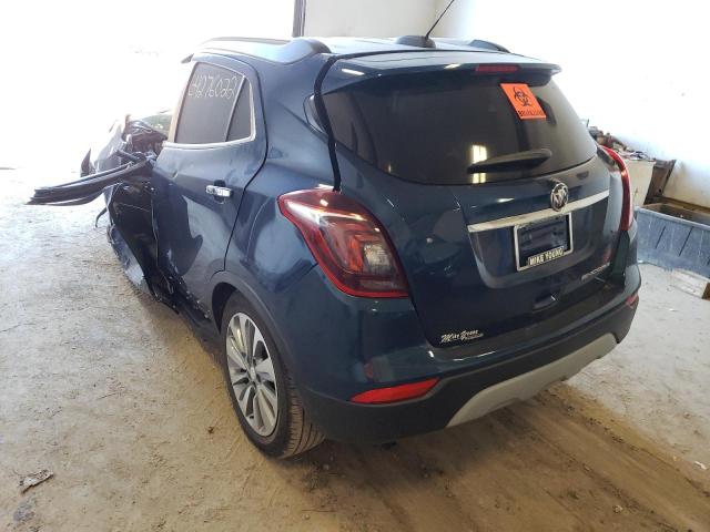 KL4CJASB6KB962965 - 2019 BUICK ENCORE PREFERRED BLUE photo 3