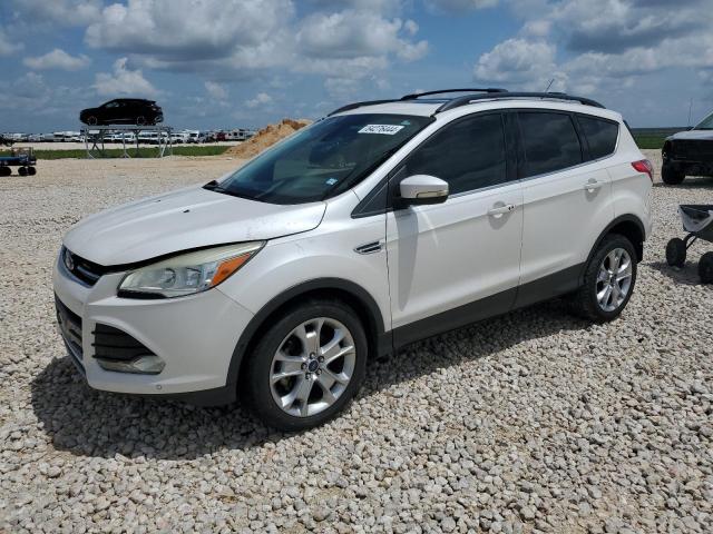 1FMCU0HX2DUC93140 - 2013 FORD ESCAPE SEL WHITE photo 1