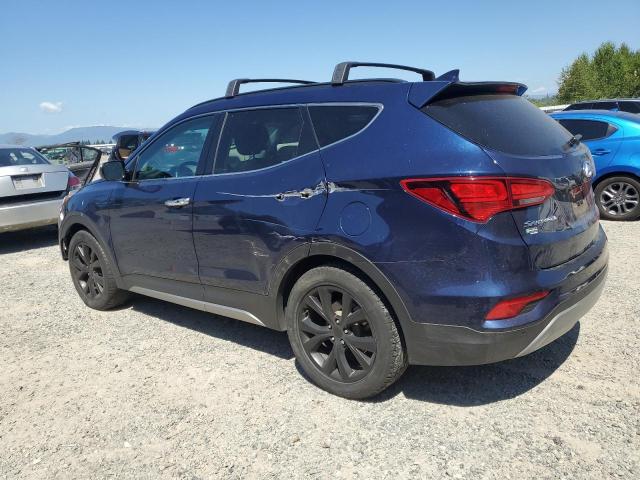5XYZWDLA1JG526148 - 2018 HYUNDAI SANTA FE S BLUE photo 2