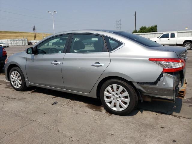 3N1AB7AP2EL684694 - 2014 NISSAN SENTRA S SILVER photo 2