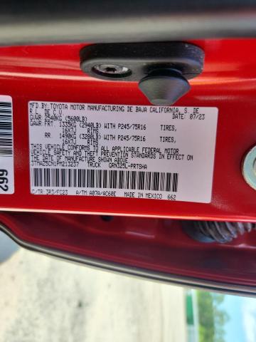 3TMAZ5CN1PM213237 - 2023 TOYOTA TACOMA DOUBLE CAB წითელი ფოტო 13