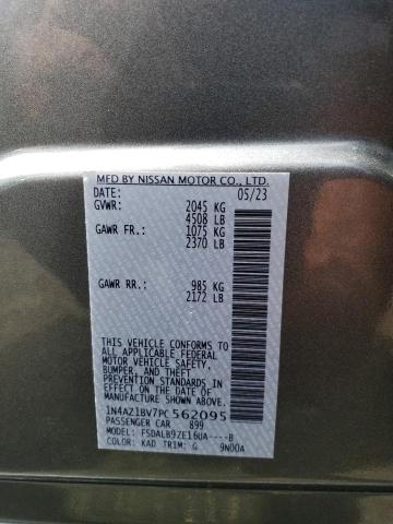 1N4AZ1BV7PC562095 - 2023 NISSAN LEAF S GRAY photo 12