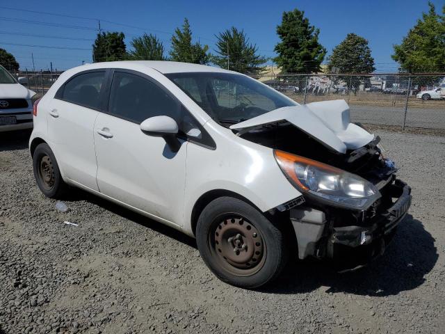 KNADM5A37E6359133 - 2014 KIA RIO LX WHITE photo 4