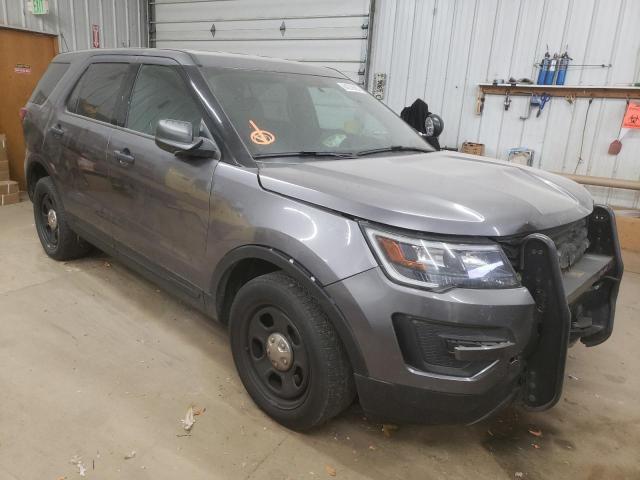 1FM5K8AR9KGA79508 - 2019 FORD EXPLORER POLICE INTERCEPTOR GRAY photo 1