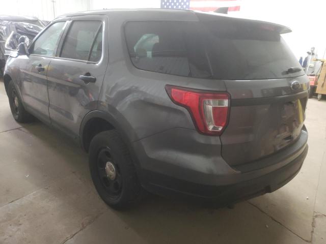 1FM5K8AR9KGA79508 - 2019 FORD EXPLORER POLICE INTERCEPTOR GRAY photo 3