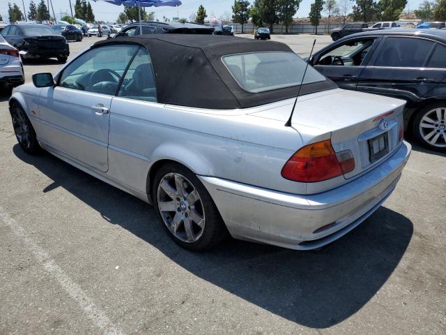 WBABS33401JY51274 - 2001 BMW 325 CI ვერცხლისფერი ფოტო 2