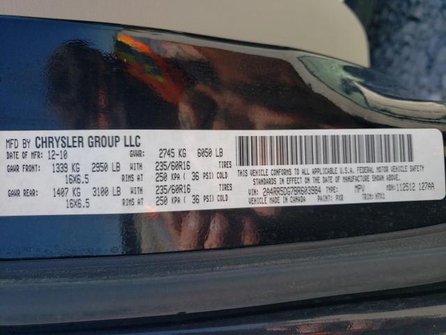 2A4RR5DG7BR603984 - 2011 CHRYSLER TOWN & COU TOURING 黑色 照片 13