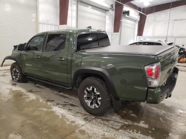 3TMCZ5AN2MM375336 - 2021 TOYOTA TACOMA DOUBLE CAB GREEN photo 2