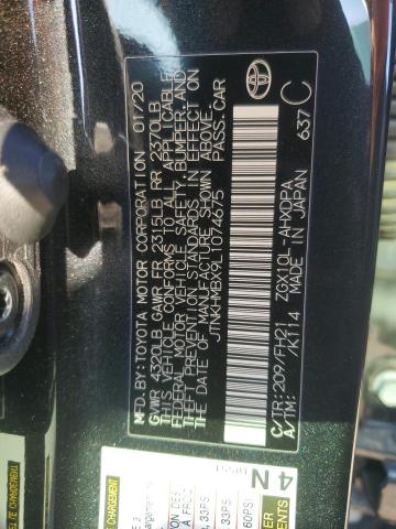 JTNKHMBX9L1074675 - 2020 TOYOTA C-HR XLE BLACK photo 12