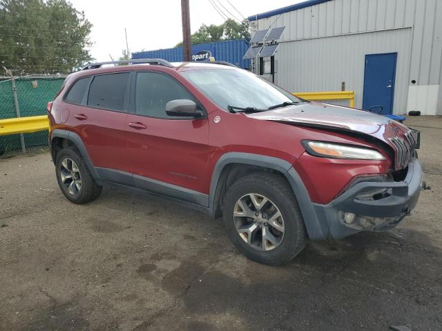 1C4PJMBS3FW624091 - 2015 JEEP CHEROKEE TRAILHAWK 红色 照片 4