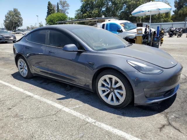 5YJ3E1EB8NF338186 - 2022 TESLA MODEL 3 GRAY photo 4