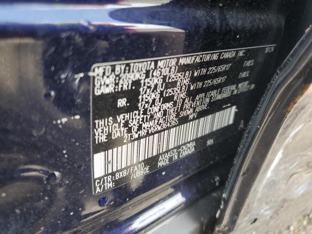 2T3W1RFV6RW364365 - 2024 TOYOTA RAV4 XLE BLUE photo 12