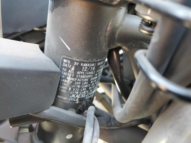 JKAEXEJ16HDA01340 - 2017 KAWASAKI EX650 J შავი ფოტო 9