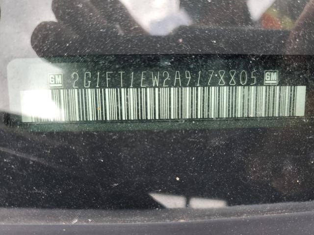 2G1FT1EW2A9178805 - 2010 CHEVROLET CAMARO SS GRAY photo 12