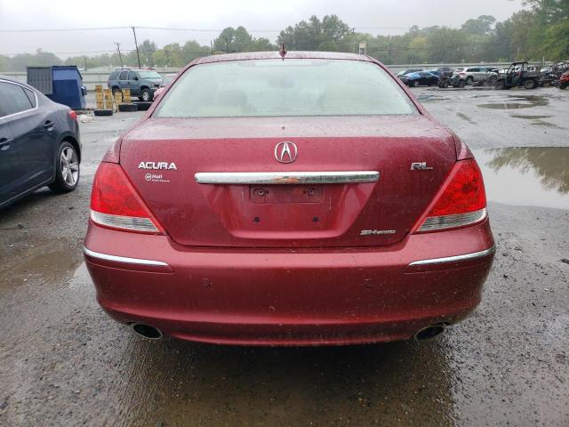 JH4KB16525C019374 - 2005 ACURA RL BURGUNDY photo 6