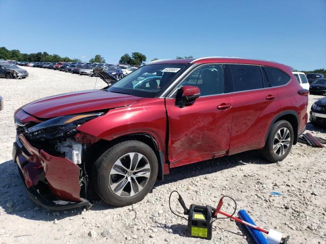 5TDGZRBH1MS533411 - 2021 TOYOTA HIGHLANDER XLE Bordo foto 1